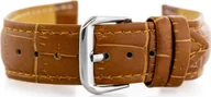 Akcesoria do smartwatchy - Pasek skórzany do zegarka W102L brąz - 20mm - miniaturka - grafika 1
