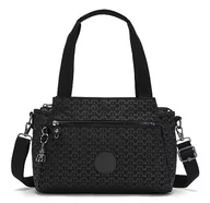 Torebki damskie - Kipling Elysia Średnia Torba na Ramię, z Odpinanym Paskiem na Ramię, 29.5 x 23 x 12.5, Signature EMB, Brown - miniaturka - grafika 1