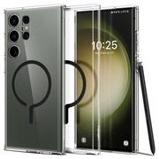 Etui i futerały do telefonów - Spigen Ultra Hybrid Onetap Ring Magsafe Galaxy S23 Ultra Black - miniaturka - grafika 1