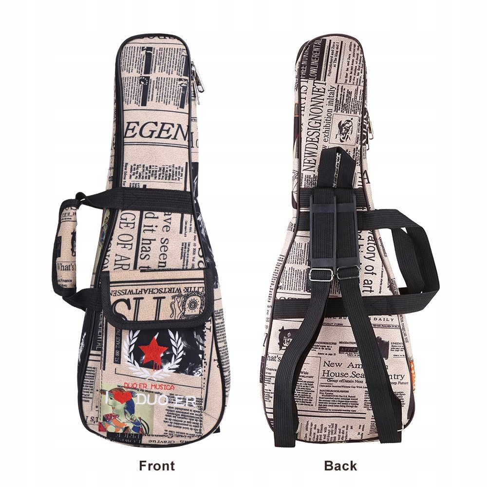 24\'\' Torba Ukelele Etui Papierowy wzór Plecak Oxford Regulowany Ms