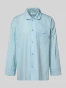 Piżamy męskie - Góra od piżamy z kieszenią na piersi - miniaturka - grafika 1