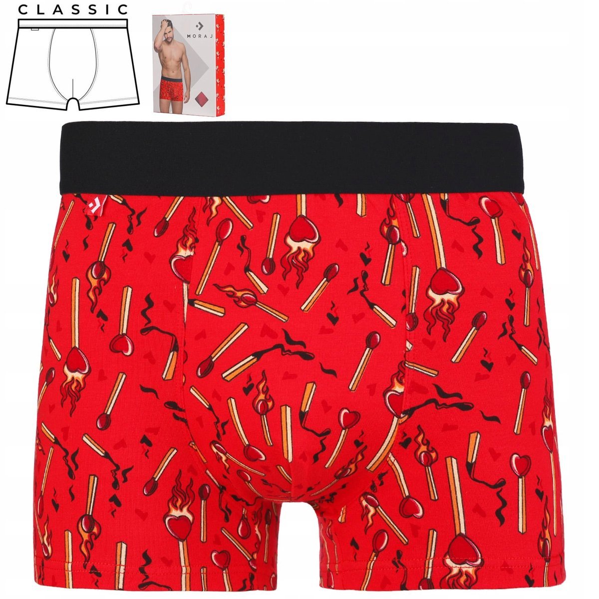 Bokserki Walentynkowe Rozmiar Xxl Mbx600-349