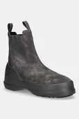 Śniegowce damskie - Moon Boot śniegowce zamszowe MB LUNA CHELSEA SUEDE kolor szary 80D2480050 H005 - miniaturka - grafika 1