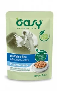 OASY Pies Saszetka STRIPS Puppy Kurczak 100g - Mokra karma dla psów - miniaturka - grafika 1