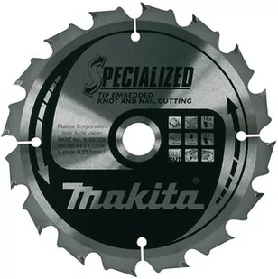 Makita B-33196 piła tarczowa do cięcia drewna z gwoździami i sękami 235x30 mm 48 zębów T.C.T. Specialized - Tarcze do pił - miniaturka - grafika 1