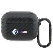 Akcesoria do słuchawek - Oryginalne Etui APPLE AIRPODS PRO BMW Carbon Double Metal Logo (BMAPWMPUCA2) czarne - miniaturka - grafika 1