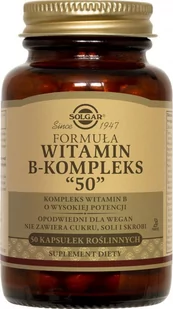 Solgar VIT. B complex50 100 Cap vegeta (przyprawa) E1121 - Suplementy naturalne - miniaturka - grafika 1