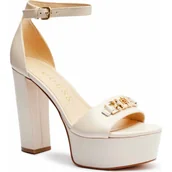 Sandały damskie - Guess Skórzane sandały - miniaturka - grafika 1