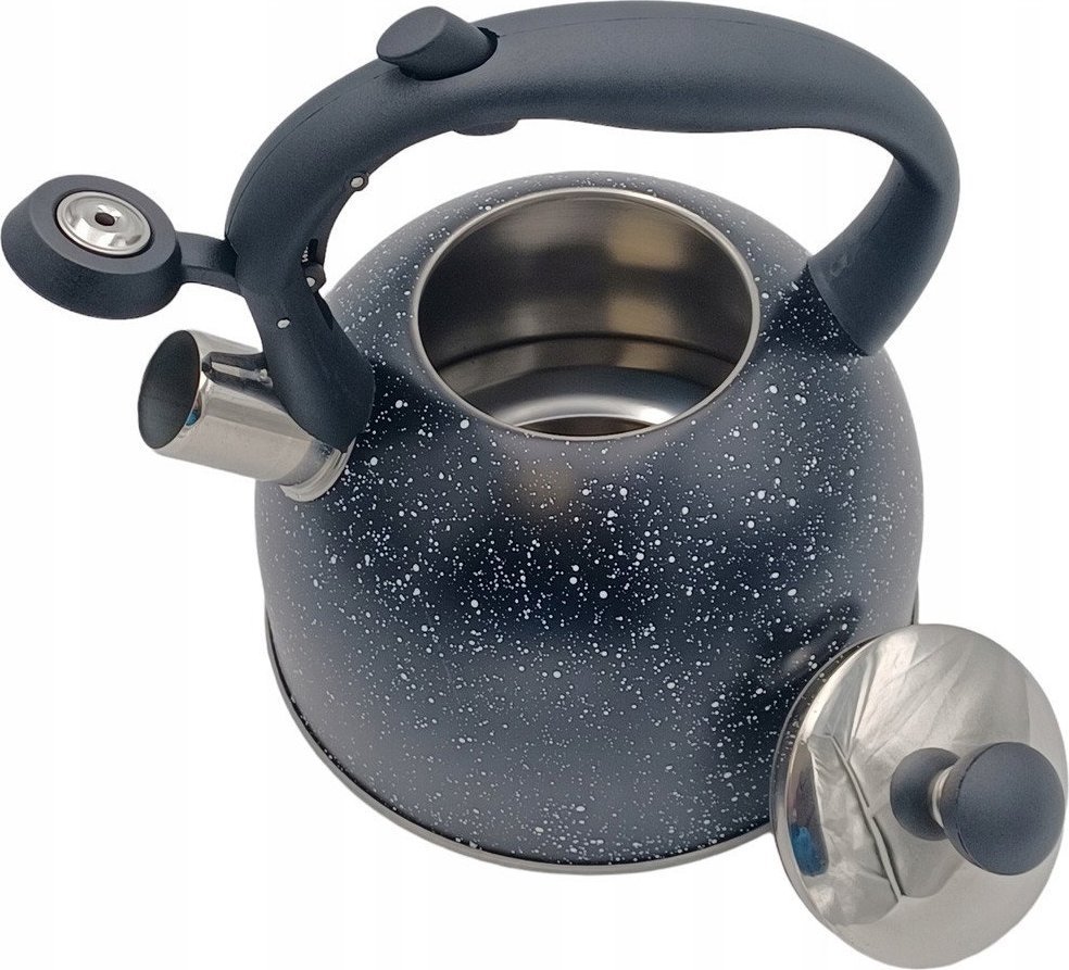 KingHoff Czajnik z gwizdkiem Krisberg KR 2595 tradycyjny indukcyjny niebieski galaxy