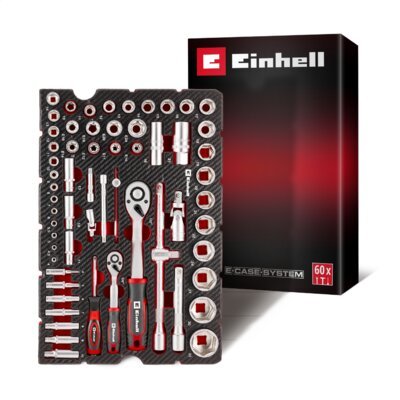 Zestaw kluczy nasadowych EINHELL E-Case 49370520 (60 elementów)