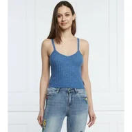 Koszulki i topy damskie - Silvian Heach Wełniany top DALENES | Cropped Fit - miniaturka - grafika 1