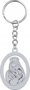 Radziszewska Jewellery Matka Boska Brelok do kluczy Srebro 925 ŻYCZENIA GRATIS - Breloki - miniaturka - grafika 1