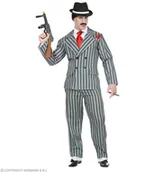 Stroje karnawałowe - Strój dla dorosłych, garnitur w paski, rozmiar XL - miniaturka - grafika 1