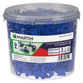 Narzędzia glazurnicze - System poziomowania: klipsy niebieskie 2mm x 7-15mm 400 szt. - miniaturka - grafika 1