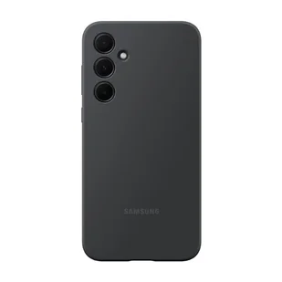 SAMSUNG Silikonowe etui na telefon Galaxy A35 5G, pokrowiec ochronny z różnorodnością kolorów, gładki uchwyt, miękki i elegancki design, dopasowany krój, wersja amerykańska, EF-PA356TBEGUS, czarne - Etui i futerały do telefonów - miniaturka - grafika 1