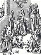 Plakaty - The Holy Family and Kindred, Lucas Cranach the Elder - plakat Wymiar do wyboru: 50x40 cm - miniaturka - grafika 1