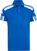 Koszulki męskie - Koszulka dla dzieci adidas Squadra 21 Polo niebieska GP6425-164cm - miniaturka - grafika 1