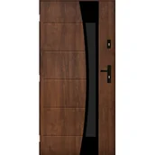 Drzwi zewnętrzne - Drzwi zewnętrzne WEZUWIUSZ Orzech 90 lewe - miniaturka - grafika 1
