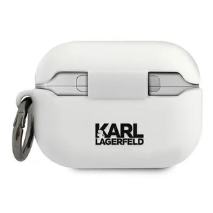 Karl Lagerfeld Karl Lagerfeld KLACAPSILCHWH AirPods Pro cover biały/white Silicone Choupette KLD484WHT - Akcesoria do słuchawek - miniaturka - grafika 1
