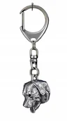 Breloki - Rottweiler Brelok do kluczy Breloczek posrebrzany - miniaturka - grafika 1