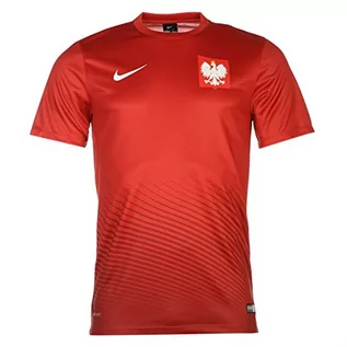 Koszulki sportowe męskie - Nike Pol M H/A Supporters Tee oficjalna koszulka piłkarska M czerwono-biała - grafika 1