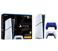 Konsole Playstation - Sony PlayStation 5 Digital Slim E Chassis PS5 825GB + Dodatkowy Pad Wieczorny kobalt - miniaturka - grafika 1
