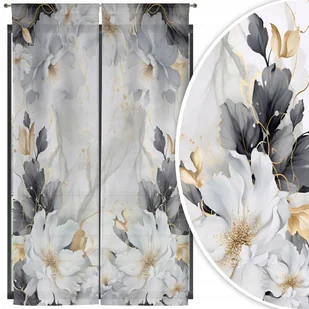 ZASŁONY GOTOWE 2 SZT KOMPLET ZASŁON PARA 70X250 TUNEL ZASŁONA WZÓR 225 - Zasłony - miniaturka - grafika 1