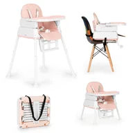 Akcesoria do karmienia - Fotelik krzesełko do karmienia dzieci 3w1 składany ECOTOYS - miniaturka - grafika 1