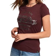 Koszulki i topy damskie - Koszulka damska Superdry Luxury Foil Entry t-shirt bawełna-XS - miniaturka - grafika 1