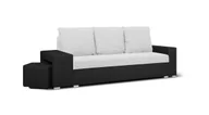 Sofy i kanapy - Kanapa sofa 3 os z funkcją spania sprężyny bonell HUBERT2 srebrna/czarna - miniaturka - grafika 1