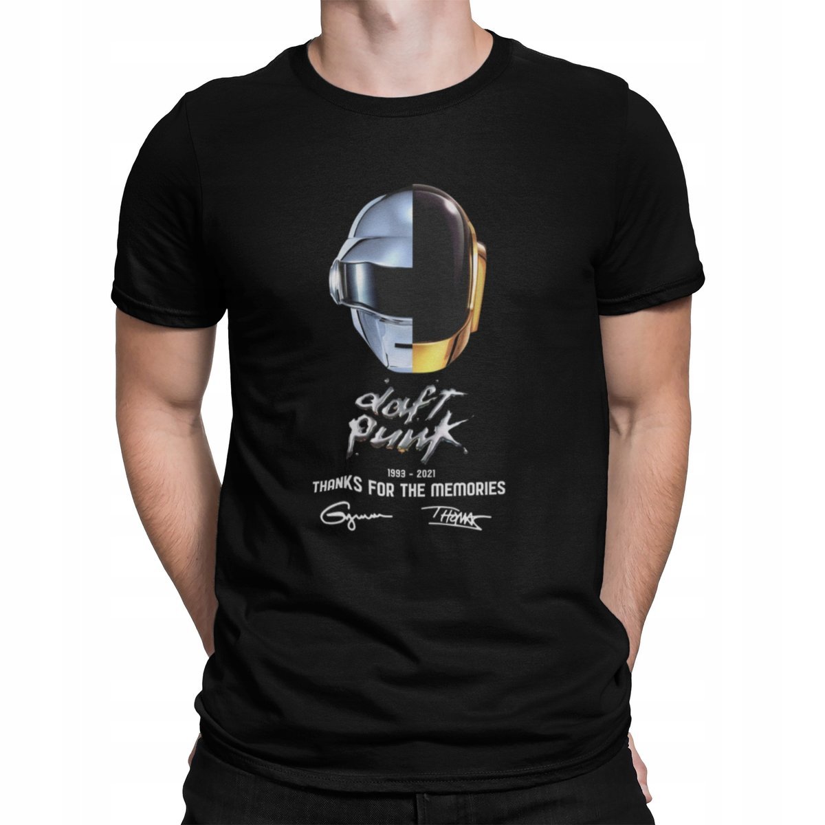 DAFT PUNK T-Shirt Koszulka Autografy Memories M