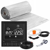 Ogrzewanie podłogowe - Mata grzewcza pod panele MISSION AIR PTC MAL-160W/m2 20m² (40mb x 50cm) + regulator Taurus Czarny - miniaturka - grafika 1