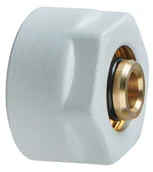 Łączniki, trójniki, kształtki - 2 złączki zaciskowe do PEX 16 GW 3/4" biały LUXRAD" - miniaturka - grafika 1