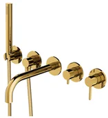 Baterie podtynkowe - Omnires Y bateria wannowa 5-otworowa podtynkowa Y1237/1GL złoty Y1237/1GL - miniaturka - grafika 1