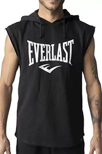 Męska bluza z kapturem bez rękawów Everlast Meadown, czarna, XL - Bluzy męskie - miniaturka - grafika 1