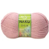 Pasmanteria - Włóczka Nako Rekor Kol. 10275 Brudny Różowy - miniaturka - grafika 1
