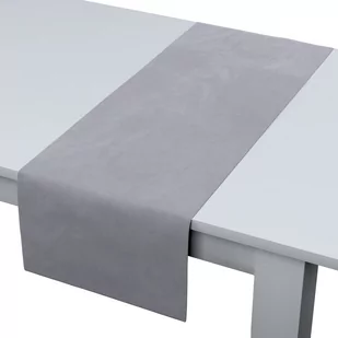 Dekoria Bieżnik prostokątny srebrzysty szary 40 × 130  Velvet - Obrusy i serwetki - miniaturka - grafika 1