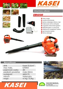 KASEI EBV230E 2w1 - Dmuchawy i odkurzacze do liści - miniaturka - grafika 5