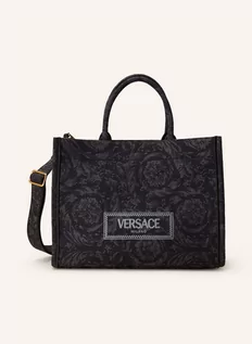 Torebki damskie - Versace Torba Shopper Barocco Athena schwarz - grafika 1