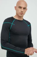 Bielizna sportowa męska - 4F longsleeve funkcyjny kolor czarny - miniaturka - grafika 1