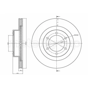 METELLI Tarcza hamulcowa 23-0968C - Szczęki hamulcowe - miniaturka - grafika 1