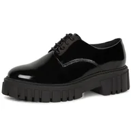 Trampki damskie - Clarks 261786854, Trampki damskie, Black Pat, 36 EU, Czarny (Black), 36 EU - miniaturka - grafika 1
