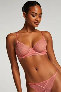 Hunkemöller Nieusztywniany biustonosz z fiszbinami Isabelle Różowy - Biustonosze - miniaturka - grafika 1