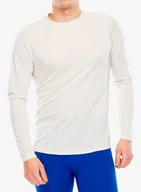 Bluzy sportowe męskie - Bluza biegowa Salomon Cross Run Ls Tee - rainy day - miniaturka - grafika 1