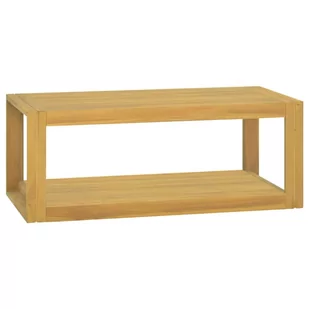 vidaXL Półka do łazienki, 90x45x35 cm, lite drewno tekowe - Szafy - miniaturka - grafika 1
