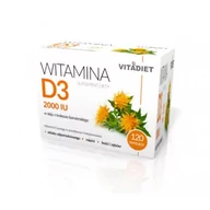 Witaminy i minerały - Vitadiet Akavit Witamina D3 2000 iu 120 kapsułek VD6463 - miniaturka - grafika 1