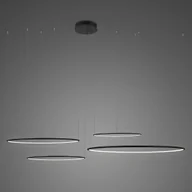 Oprawy, klosze i abażury - Lampa wisząca Ledowe Okręgi No.4 CO4  Φ100 cm in 4k 152W czarna  Altavola Design (Barwa światła barwa dzienna, Kolor Czarny, Możliwość ściemniania nie) - miniaturka - grafika 1