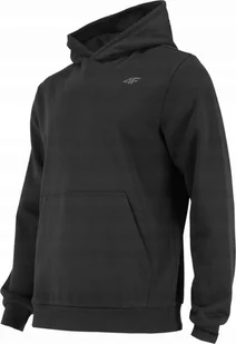 Czarna bluza męska sportowa 4F M1629 treningowa z kapturem r. S - Bluzy męskie - miniaturka - grafika 1