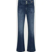 Spodnie i spodenki dla dziewczynek - Guess Jeansy flare fit - miniaturka - grafika 1