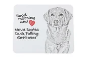 Podkładki pod mysz - Retriever z Nowej Szkocji podkładka pod mysz z psem Art-Dog - miniaturka - grafika 1